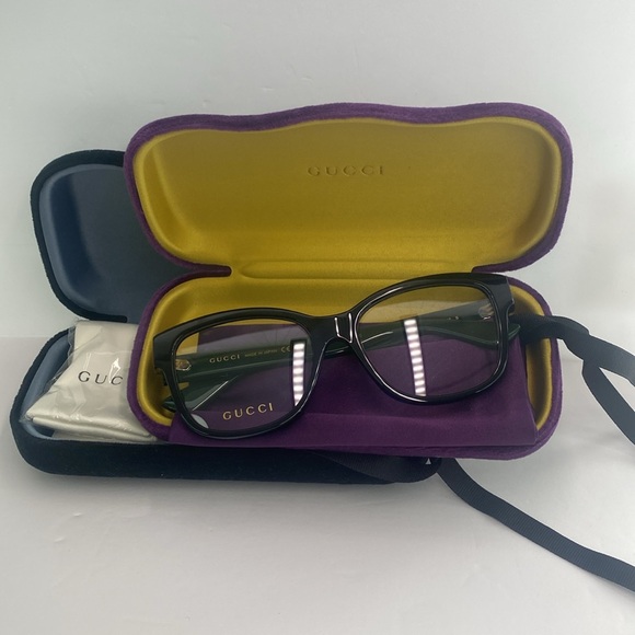 New Authentic Gucci Oversized GG0038ON 011 Eyeglasses - Picture 8 of 13